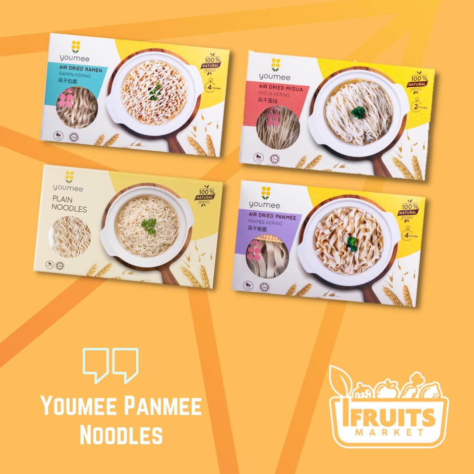 IFRUITS MARKET - Youmee Pan Mee Varieties 70gram Box 6 Pack (Ready ...