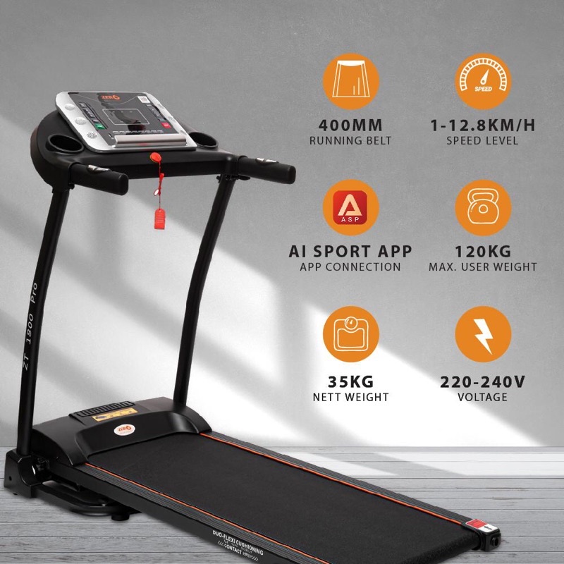 Zero Treadmill Series ZT1800 pro Most Affordable Choice For Treadmill Shopee Malaysia