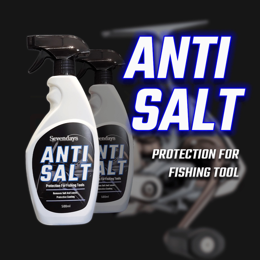Sevendays Anti Salt Solution Spray 500ml Garam Masin Karat Corrosion  Remover Rod Reel Cleaner Fishing Pancing Protector
