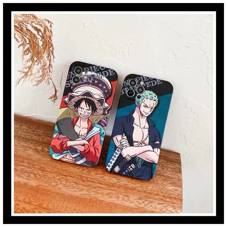 One Piece RORONOA ZORO LUFFY Anime Case Cover For iPhone 12 11 Pro