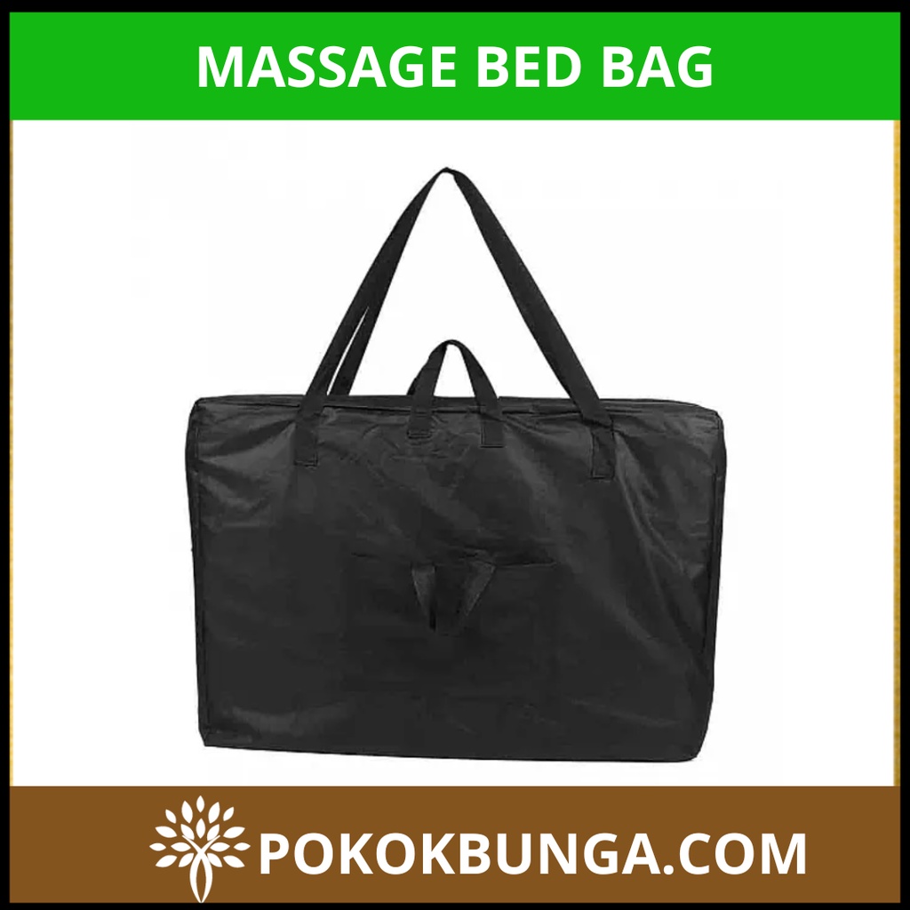 Massage Bed Foldable Carry Shoulder Bag Portable Spa Table Black Color