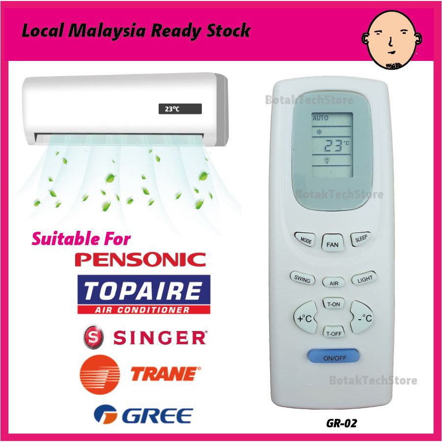 Pensonic /TOPAIRE / GREE /SINGER Air Cond Aircond Air Conditioner