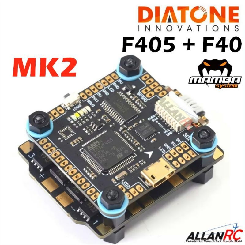 Diatone MAMBA Stack BASIC MK2 F405 Betaflight Flight Controller & F40 ...
