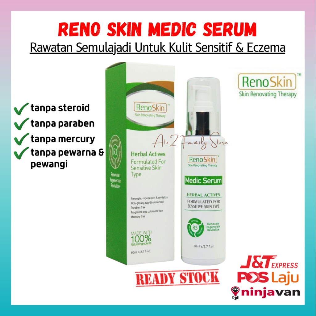 Reno Skin Medic Serum For Eczema And Sensitive Skin Natural No Steroid ...