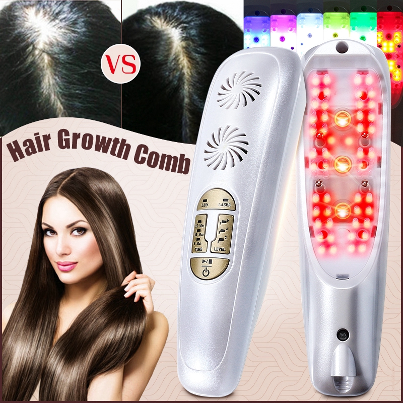 New Hair Regrowth Laser Comb Micro Current for Hair Loss Alopecia Scalp Massage Remove Dandruff