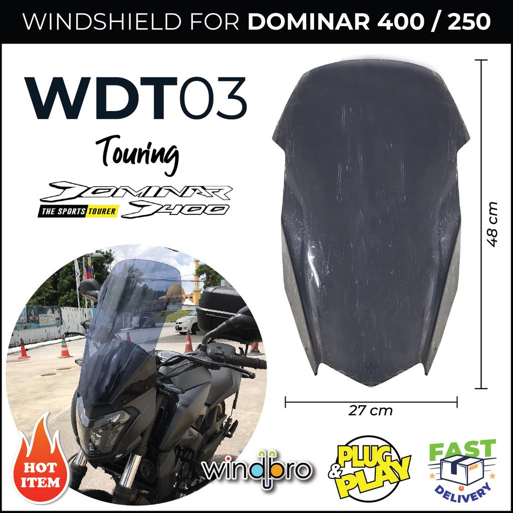 WDT03 Windshield Visor Dominar 400 250 All Model Shopee Malaysia