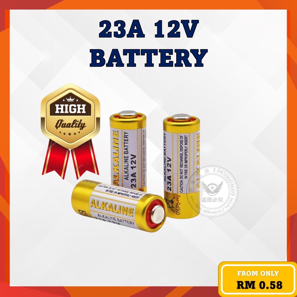 Ready Stock 12v23a 12v27a Powercell High Voltage Alkaline Battery Anti Theft Battery Car 9137