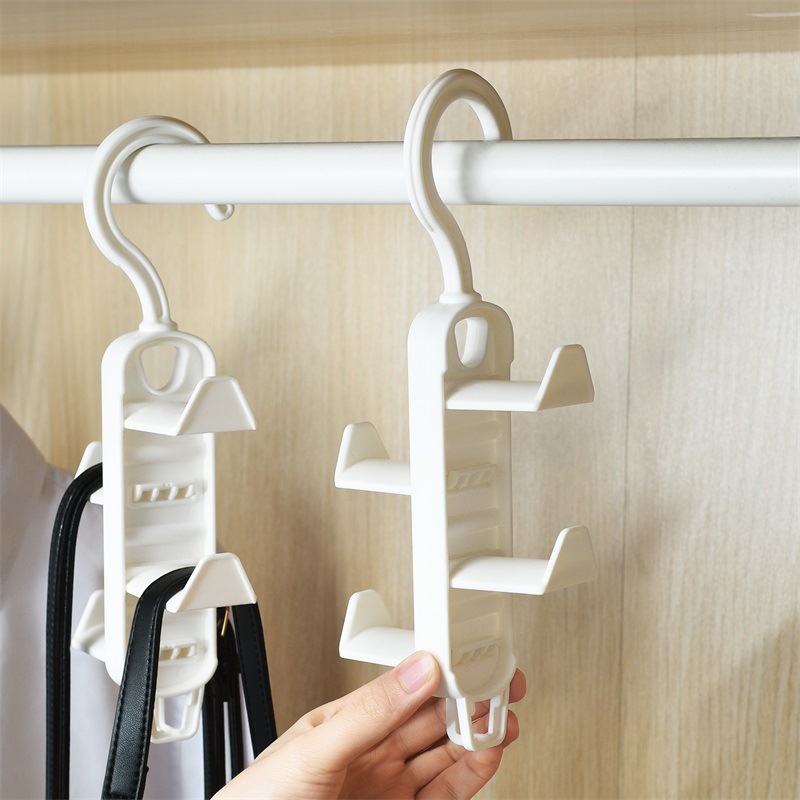 Creative Bag Hanger / Nail-free Hook Arrangement Rack for Wardrobe ...