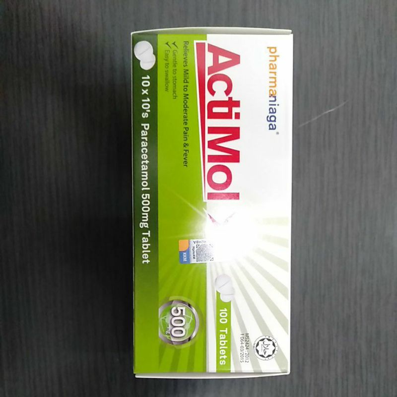 Pharmaniaga Actimol 500mg 1 Tablet | Shopee Malaysia