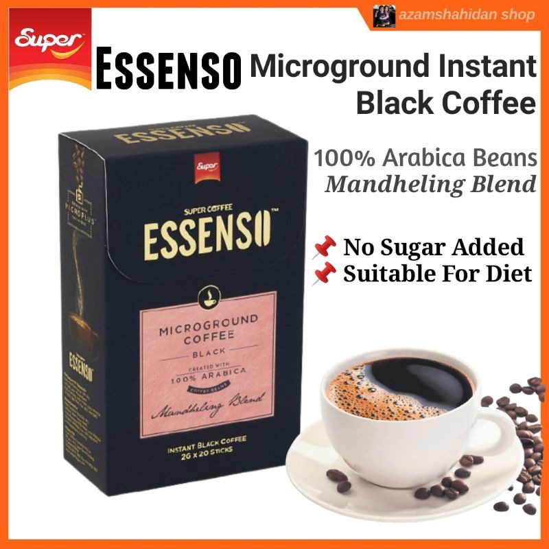 [Ready Stock] ESSENSO Microground Black Coffee Sumatran Mandheling