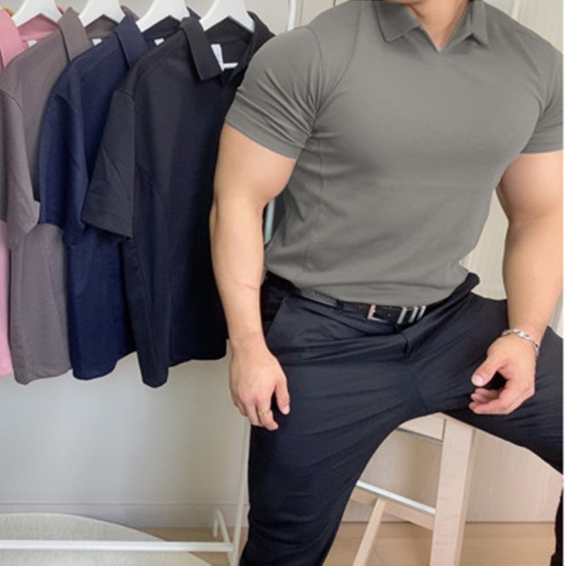 GentWith Akron Black Slim Fit Short Sleeve Shirt