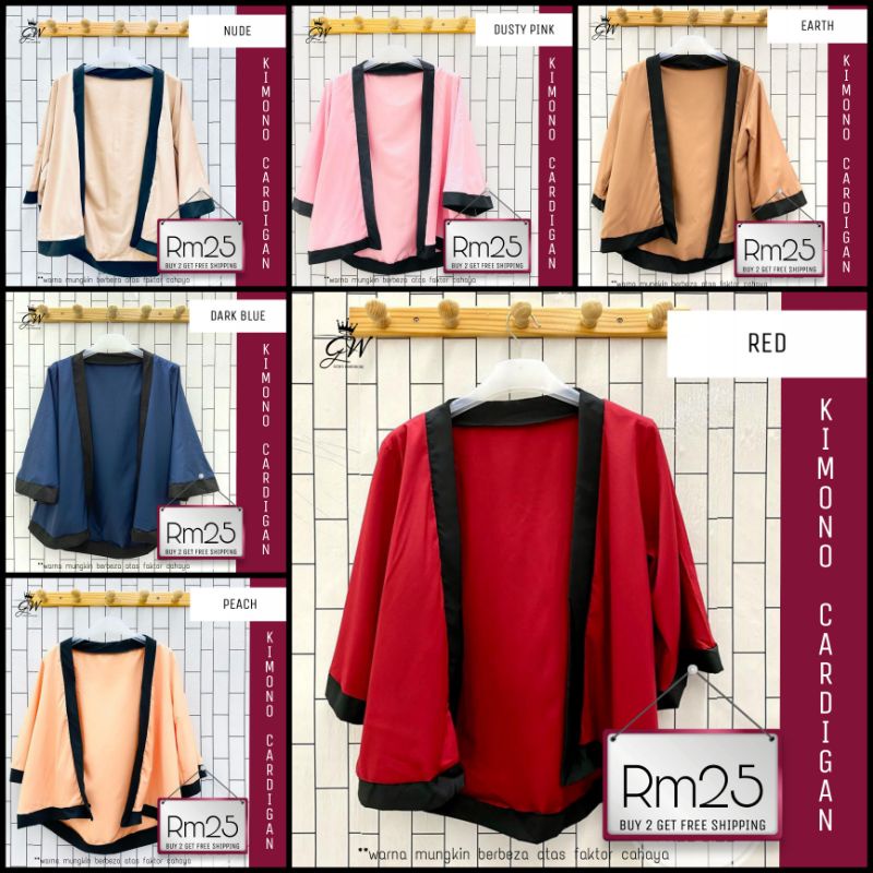 Kimono 2024 cardigan rm25