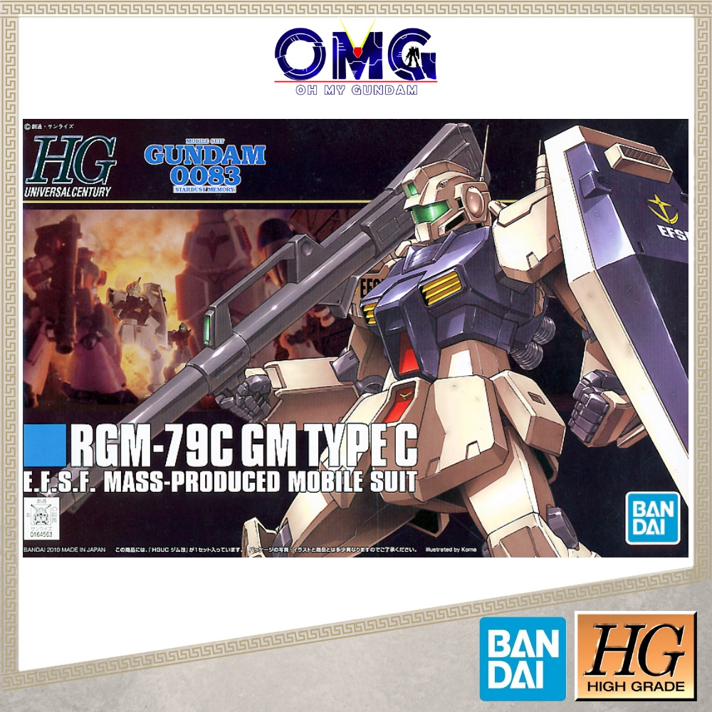 Bandai HGUC RGM-79C GM Type C 59163 HG 1/144 RGM79C GM Gundam Type C ...