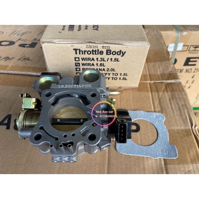 WIRA SATRIA 1.6 1.8 THROTTLE BODY MMC RECOND BARU SINGLE CAM SOHC