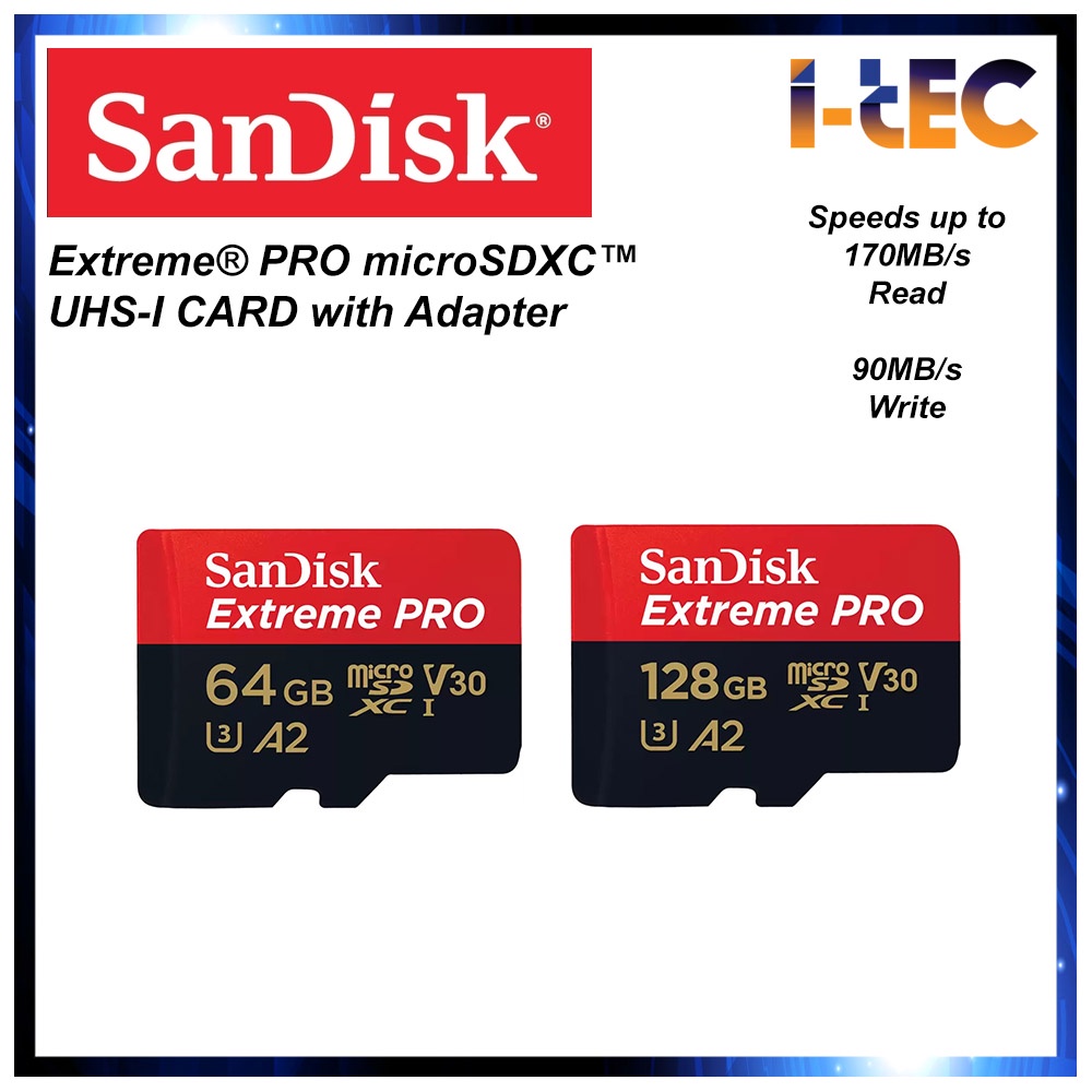 Sandisk Extreme® PRO microSDXC™ UHS-I CARD with Adapter | Shopee Malaysia