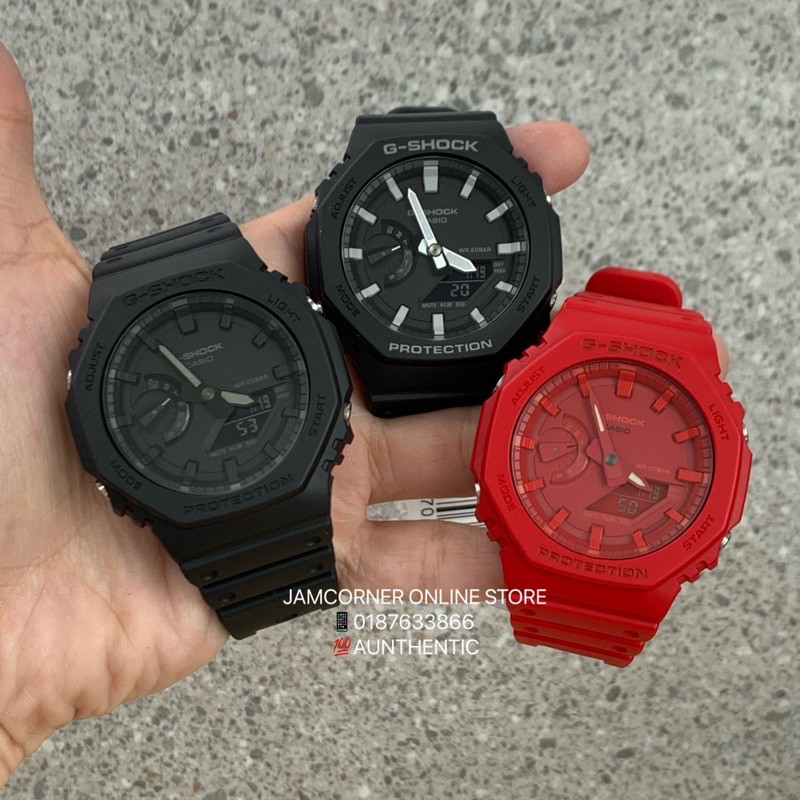 Shock 2100 1a1 Red Ga 2100 CASIO G SHOCK GA-2100 SERIES Carbon