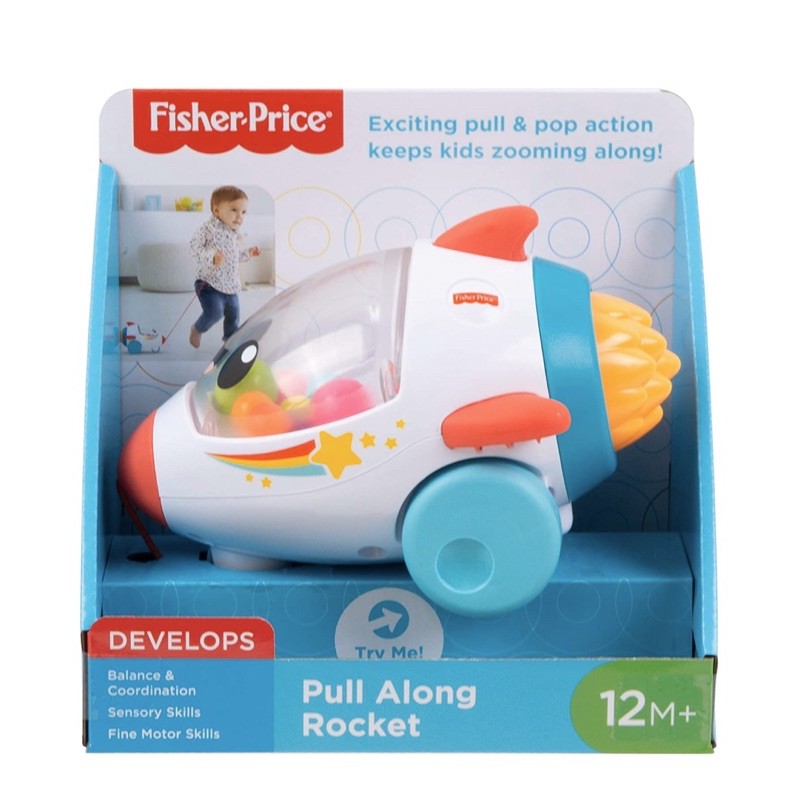 Fisher-Price Pull Along Rocket | Shopee Malaysia