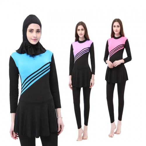 Muslimah Swimsuit Hijab Women Female Swimming Suit Baju Renang Plus ...