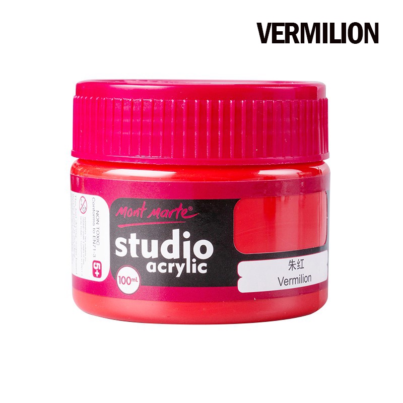 Mont Marte Studio Acrylic Paint Cat Arkilik Nontoxic Paint Waterproof