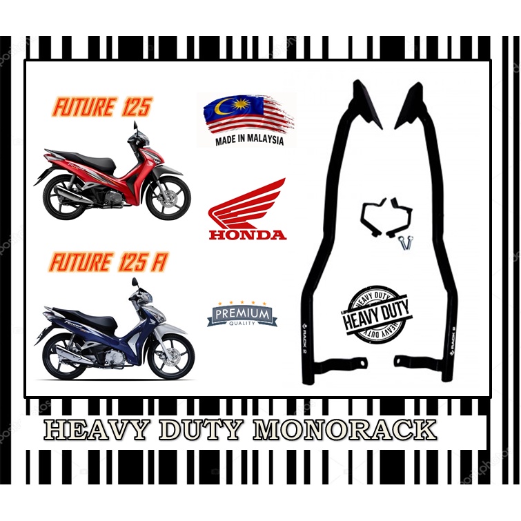 J RACK HONDA FUTURE 125 FI TOP BOX RACK MONORACK HEAVY DUTY | Shopee ...
