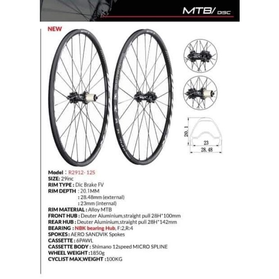 Deuter wheelset best sale