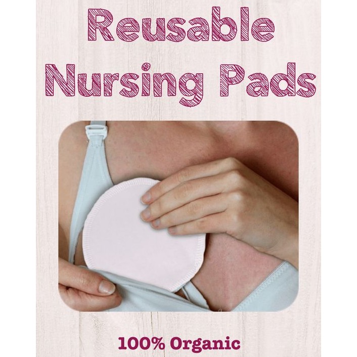 Natural Organic Baby Care Stay Dry Reusable Nursing Pads 