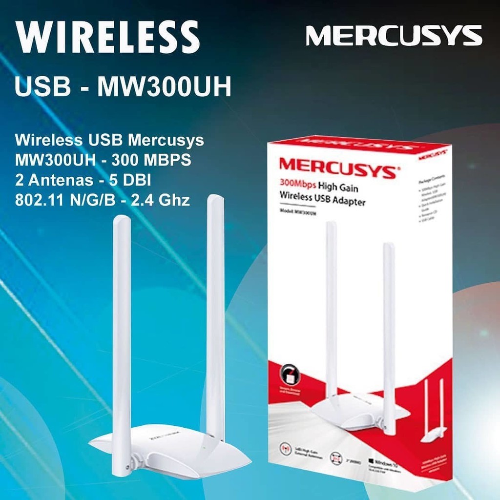 Mercusys Mw Uh Mbps High Gain Wireless Usb Adapter Shopee Malaysia