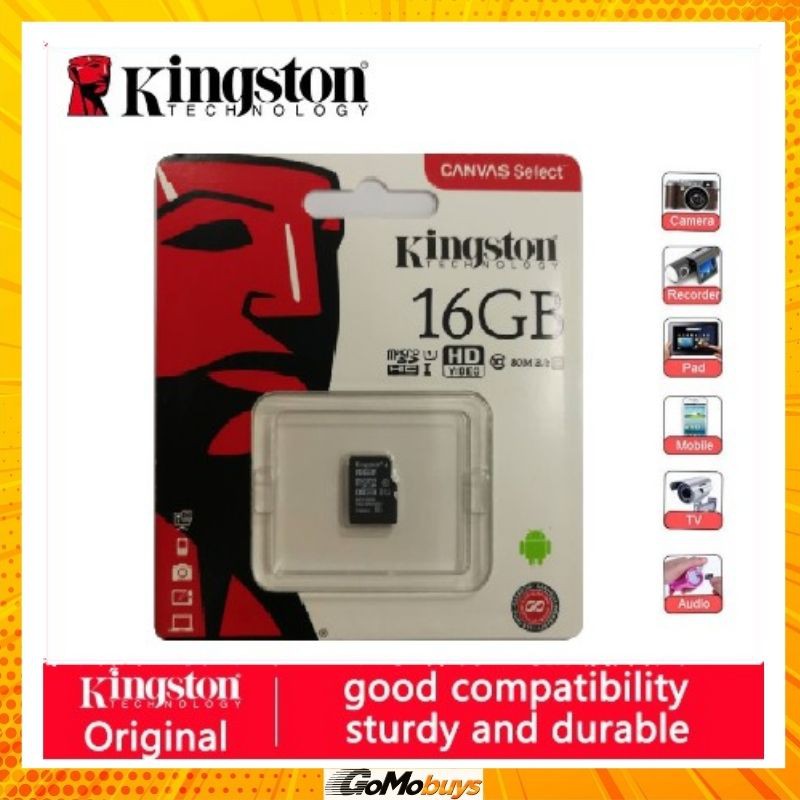 Kingston 16GB Micro SD Memory Card CL10 80MB/s Shopee Malaysia