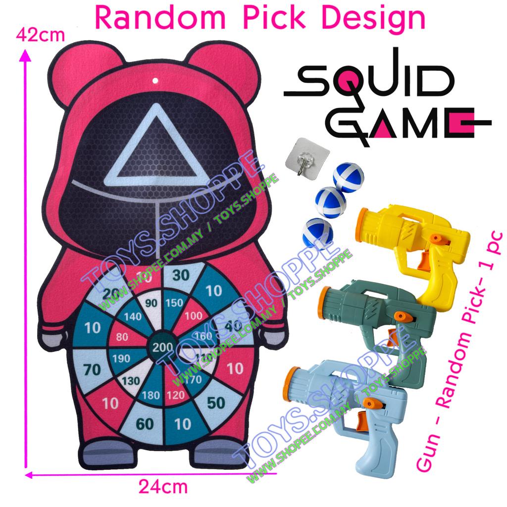 Squid Game Shooting Sticky Ball Sucker Ball Target Ball Dart Board Game