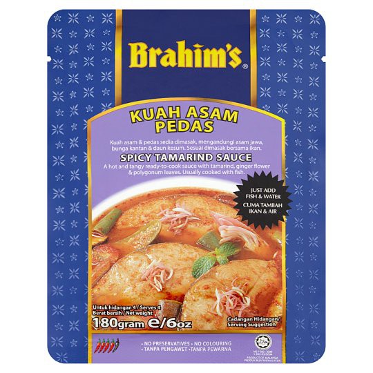 Brahims Kuah Asam Pedas 180g Spicy Tamarind Sauce Halal Shopee