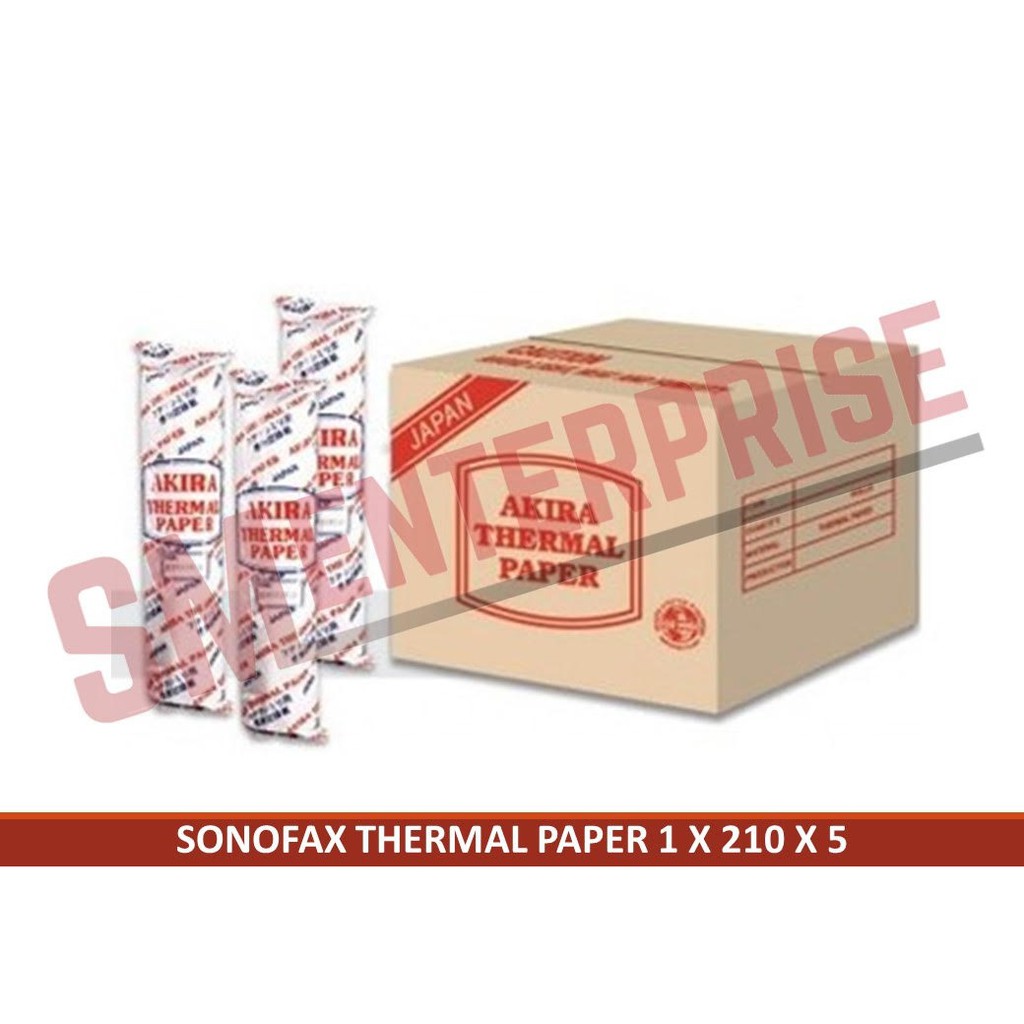 Sonofax/ Akira Thermal Paper 1/2 X 210 X 30 / 1 X 210 X 5 (Fax Paper ...