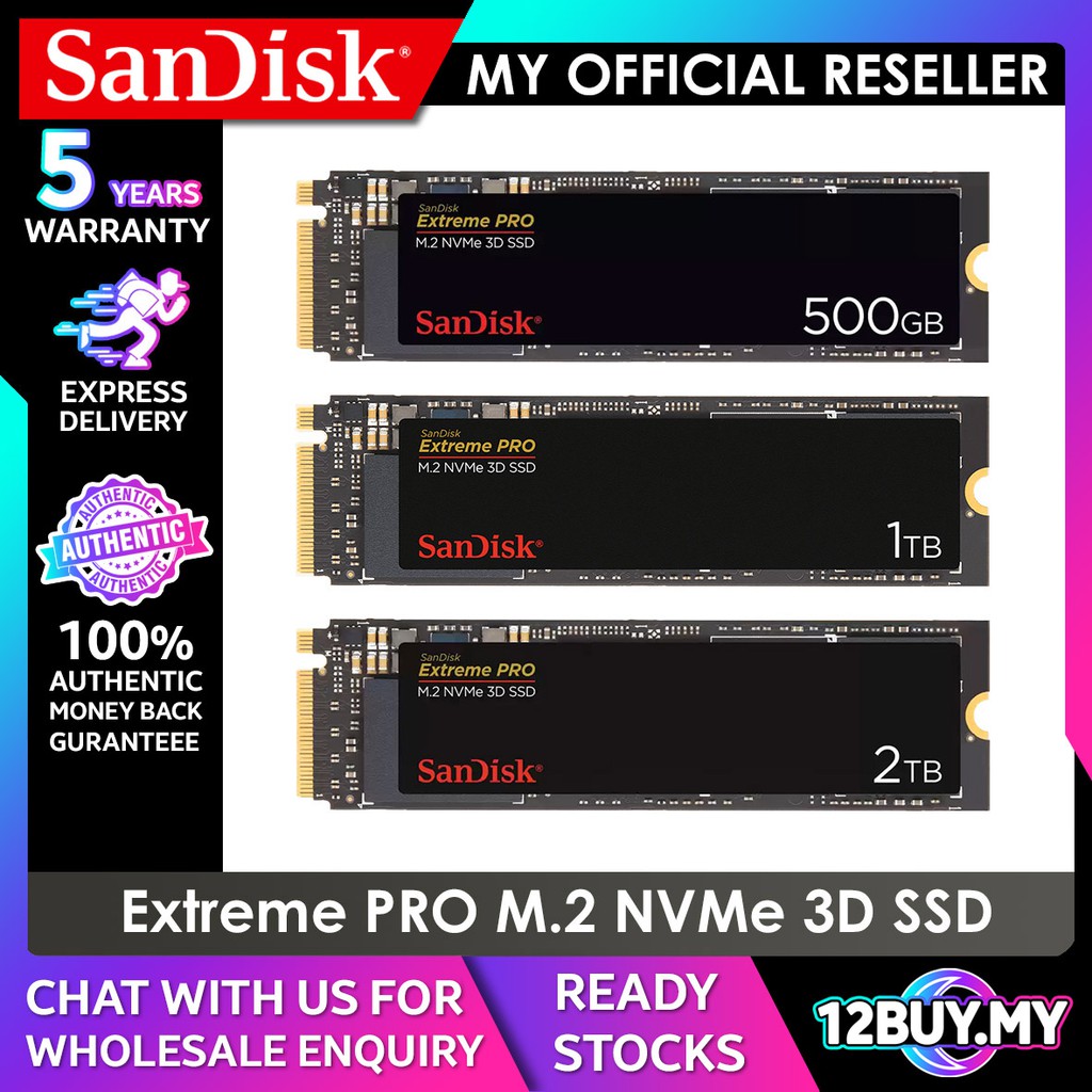 SanDisk Extreme Pro M.2 NVMe 3D SSD 2TB Is Now Available