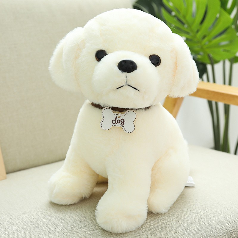 Realistic Teddy Dog Lucky Simulation Dog Poodle Plush Toys Handmade ...