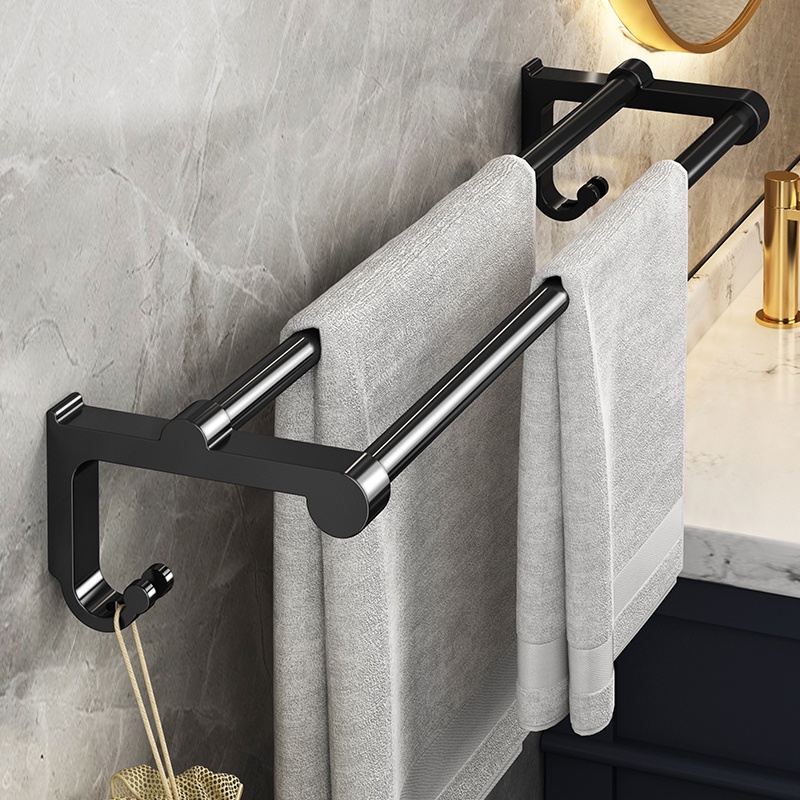 MEIDOO Aluminium Thicken Bathroom Towel Rack | Shopee Malaysia