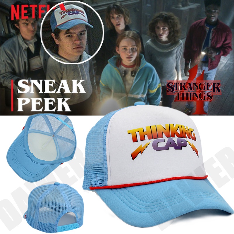 Stranger Things Season 4 Cosplay Hat Dustin Baseball Cap Retro Mesh ...