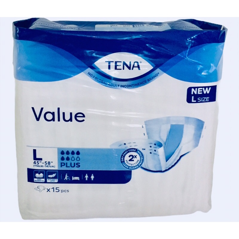 Tena Value Plus Adult Diapers New Economic Packing M15l15xl15