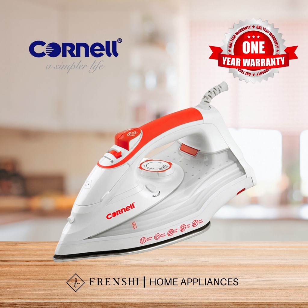 [Ready Stock] Cornell Stainless Steel Soleplate Steam Iron (2200W) CSI ...