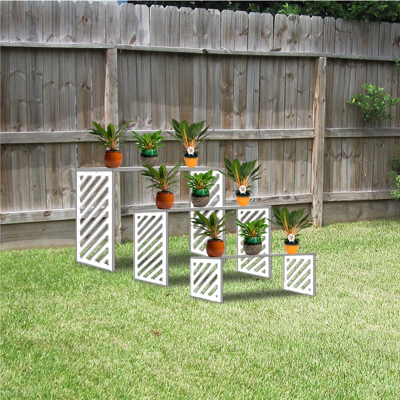 Weatherproof anti-mold outdoor garden flower pot rack balcony flower ...