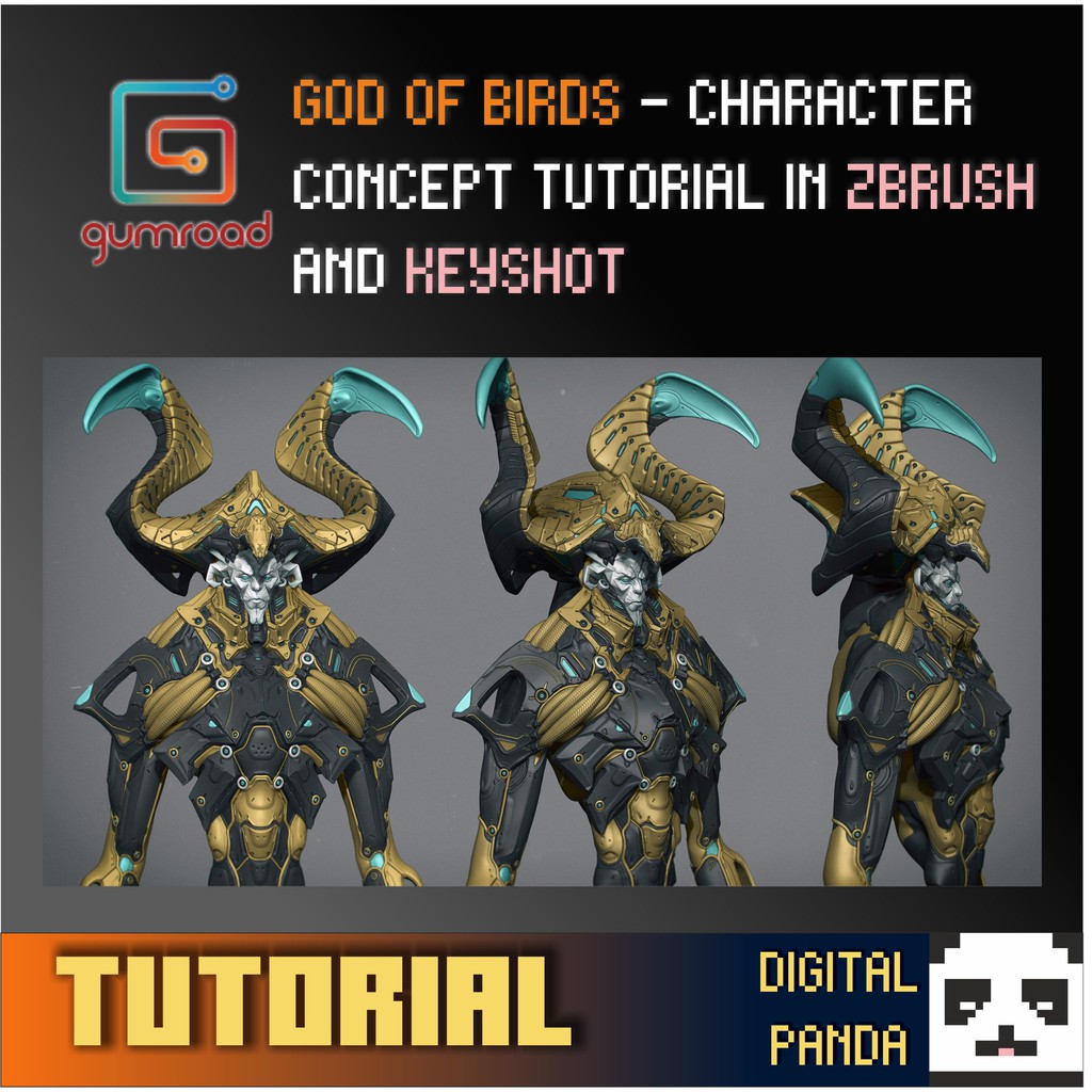 [FULL TUTORIAL] GUMROAD GOD OF BIRDS CHARACTER CONCEPT TUTORIAL IN