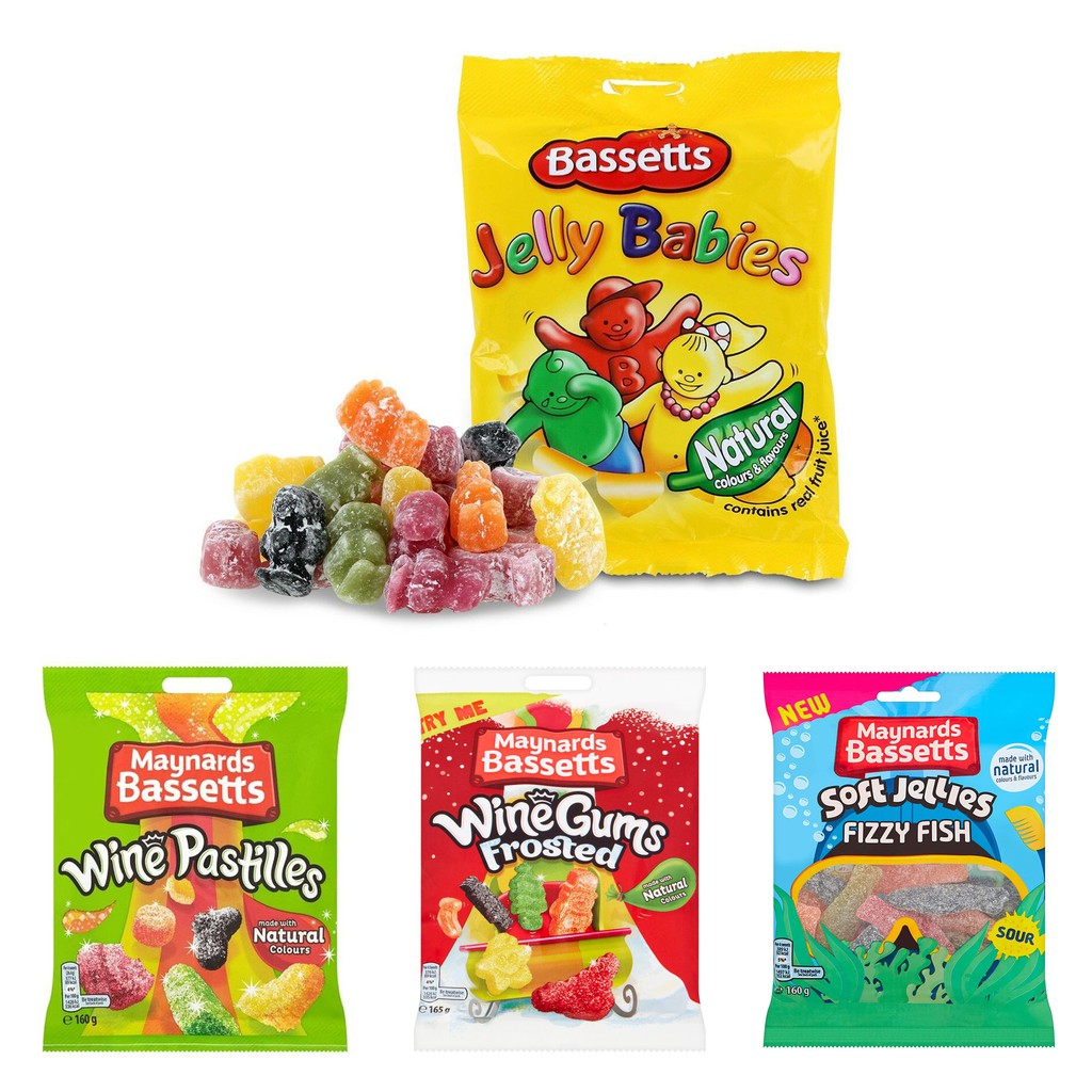 Maynards Bassetts Gummy Pastilles Candy - Assorted Flavours | Shopee ...