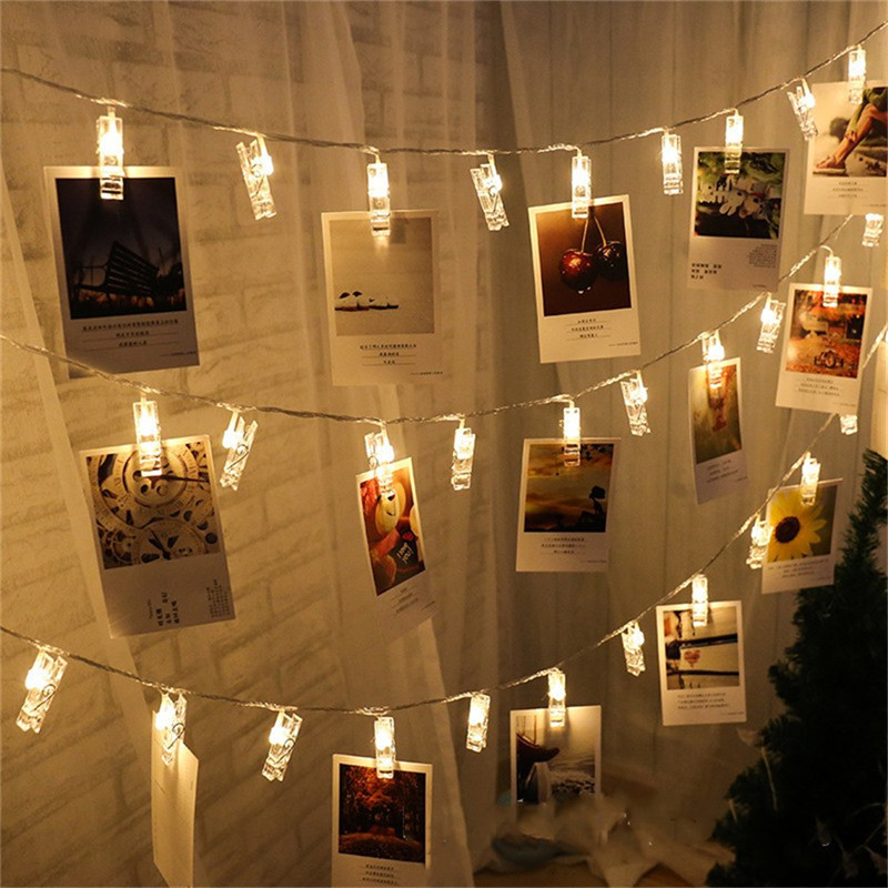 [ Ready Stock ] DIY Clothespin Garland Card Photo Clip Led String ...