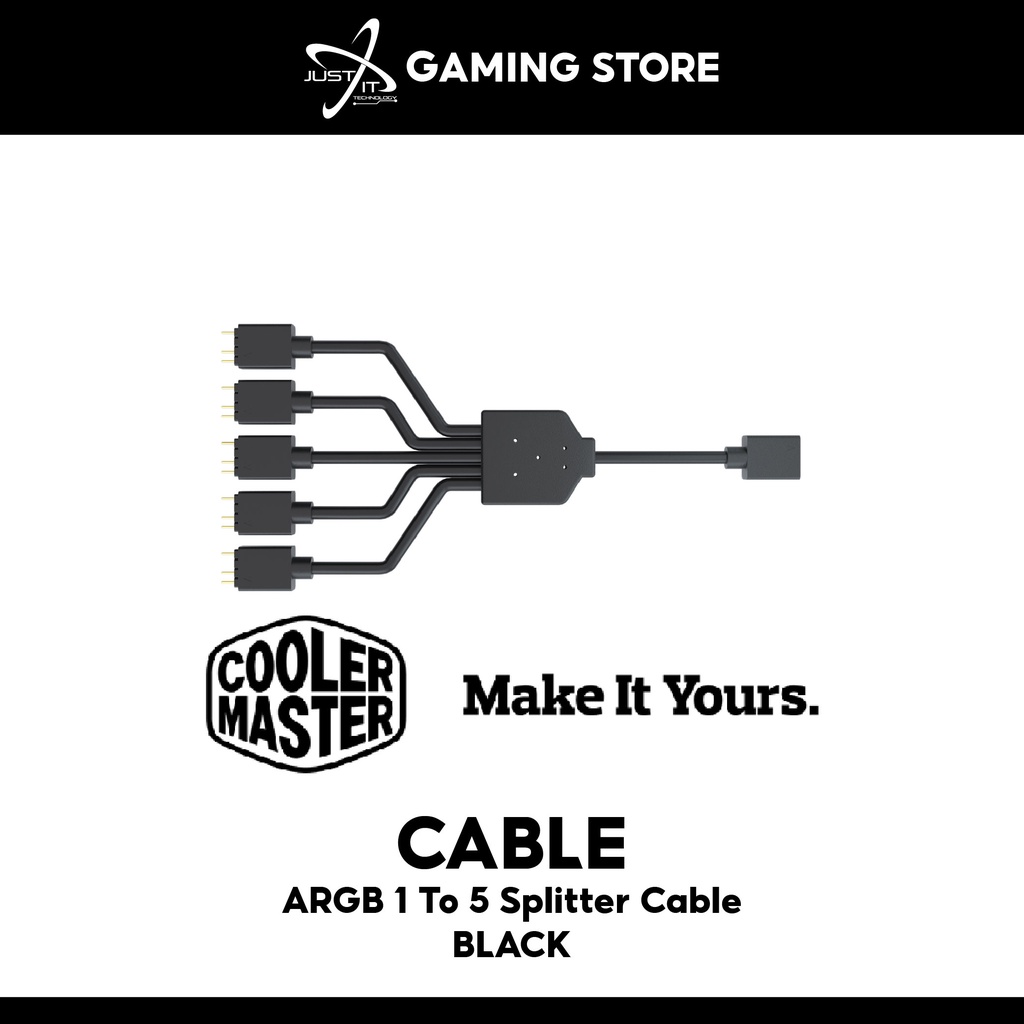 Cooler Master Addressable ARGB 1 To 5 Splitter Cable ( MFX-AWHN-1NNN5 ...