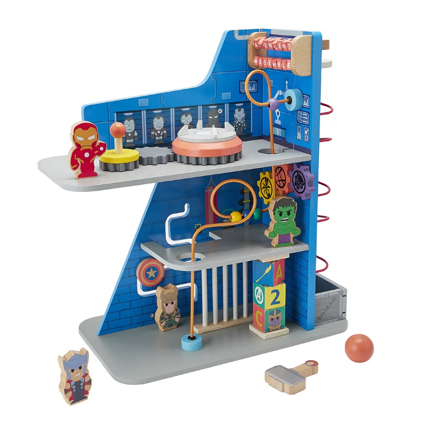 Marvel Wooden Toys Avengers Tower toddler Activity centre kmart