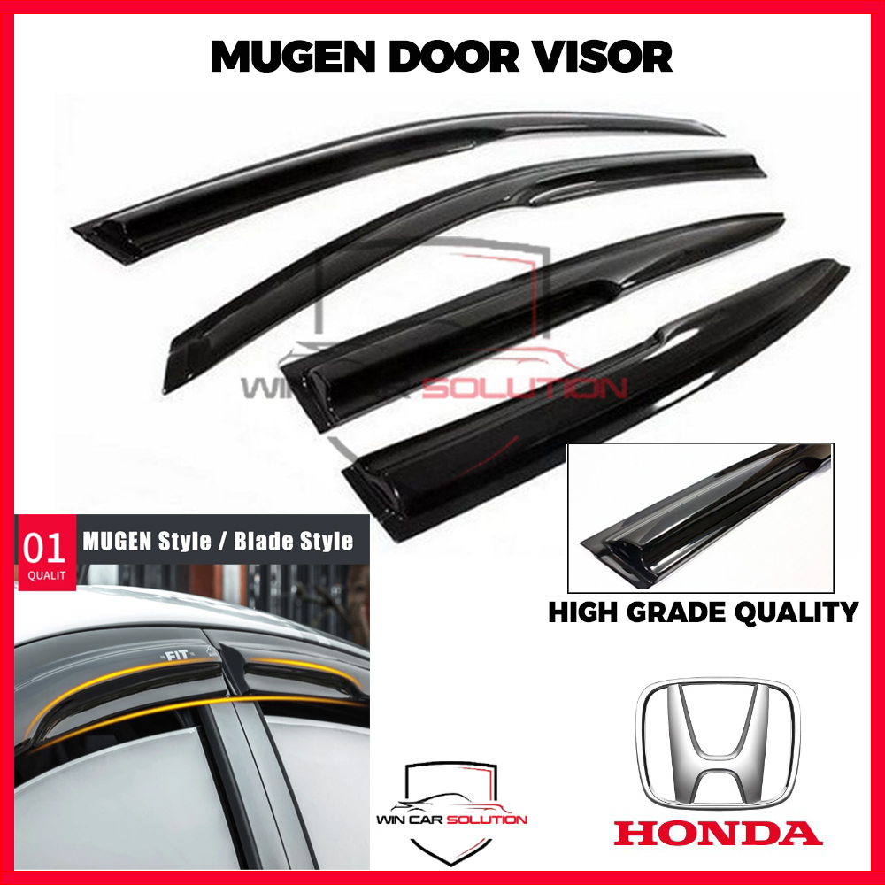 (4 PCS) High Quality Air Press Window Door Visor Mugen Wind Deflector All Honda Accord City 2020