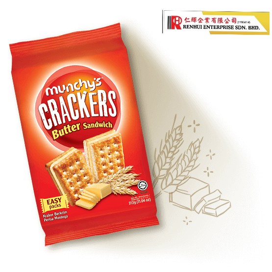 MUNCHY'S CRACKERS BUTTER SANDWICH 313G Shopee Malaysia