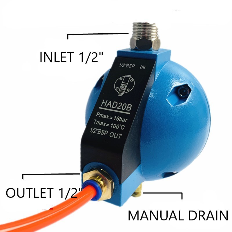 HAD20B HDP20B AUTOMATIC DRAIN VALVE / AUTO CONDENSATE DRAIN VALVE 1/2 ...