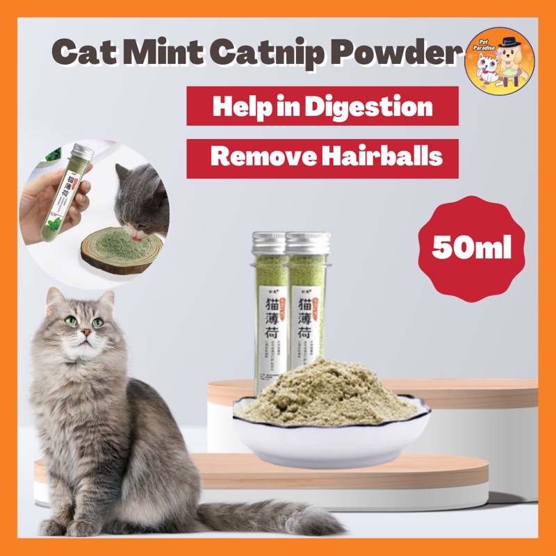 【PetParadise】Catnip Powder Cat Mint 50ml Test Tube (Tepung Mint Kucing