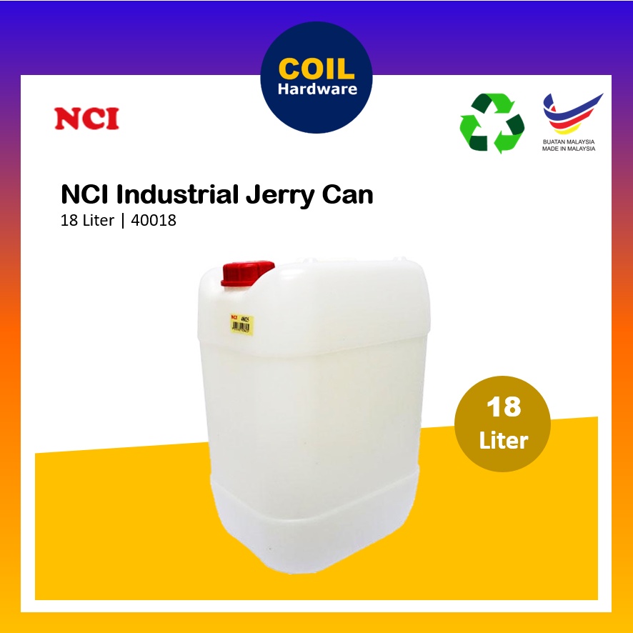 [18 Liter] NCI Industrial Jerry Can | HDPE Water Container | Tong Air ...