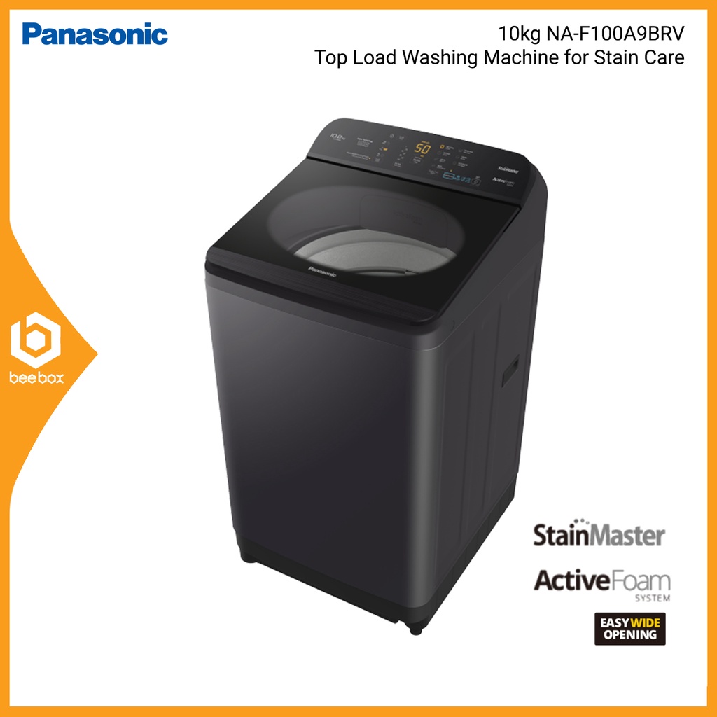 Panasonic NA-F100A9 10KG Top Load Washer / Washing Machine / Mesin ...