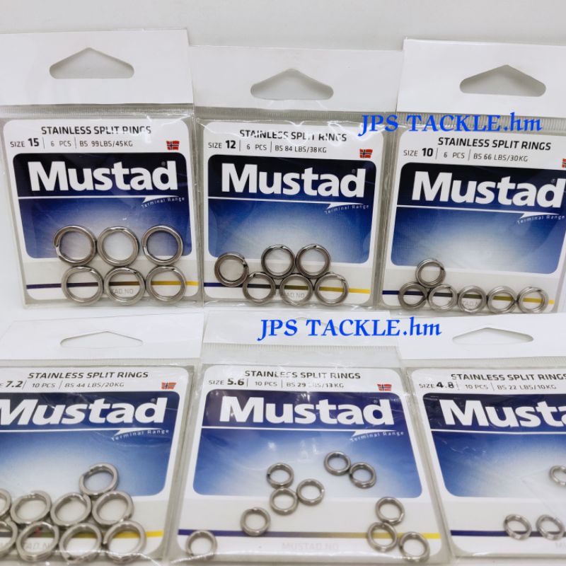 Mustad stainless steel split ring Mustad split ring | Shopee Malaysia